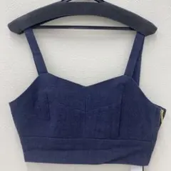 AP21 GRACE CONTINENTAL ラミーコットンビスチェ ネイビー
