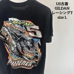 【フォロー割】 US古着 レーシング Tシャツ プリントTシャツ バックプリント