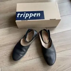 ☆trppen//Pan black38トリッペン♪ trippen(トリッペン) ストラップシューズ ”PAN”【クーポン利用