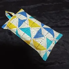 エコティッシュカバー　鍵編み風　ハンドメイド