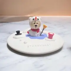 ベアリスタ　シリコン製　フタ　スノーマン　雪だるま　スタバ　Starbucks