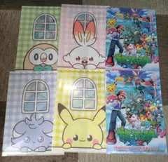 ポケモン　クリアファイル　まとめ売り　6点
