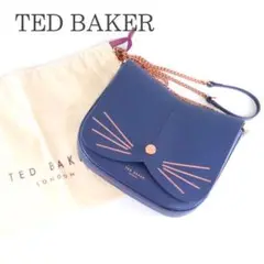 美品⭐️テッドベーカー レザー 猫 チェーンショルダーバック