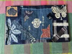 古布　襤褸　刺し子　ハンドメイド　小さなマット