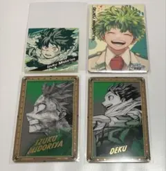 僕のヒーローアカデミア ヒロアカ 原画展 箔押しクリアカード マグネット 緑谷