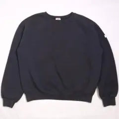 90s USA製 black sweat 無地 スウェット ブラック トレーナー