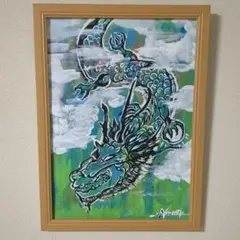 手描きアクリル画　八つ切サイズ一点もの