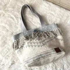 美品 FEELAloha フィールアロハ ハワイアンバッグ フリンジ