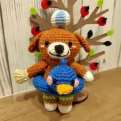 あみぐるみ♡おでかけワンコ（貝とったどー！）