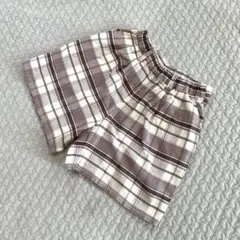 branshes*チェック柄ハーフパンツ130cm