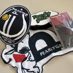 PEARLY GATES イヤーマフ　ゴルフ用タオル・ポーチ、マーカー