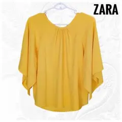 春夏物 ZARA 着物スリーブ 新品未使用 XS イエロー