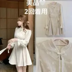 ベロアバタフライワンピース