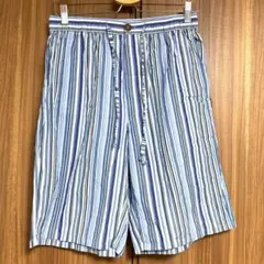 Paul Smith 青白ストライプ ショートパンツ