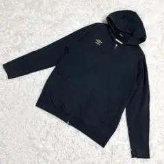 umbro パーカー　ジップアップ　フットボール　ブラック　（XL相当）