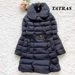 【2020年】TATRAS ロングダウンコート ショール フェザー ベルト 1