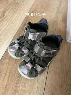 【BREEZE イフミー】迷彩柄 サンダル 15.0cm