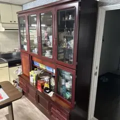 食器棚　桜の木
