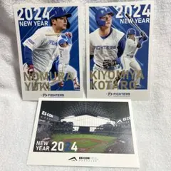 北海道日本ハムファイターズ 年賀状 2024
