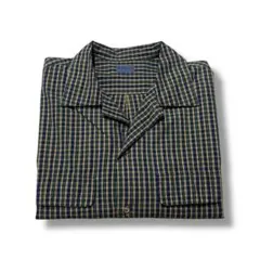 極美品 80s 90s KENZO オープンカラー チェック柄 長袖シャツ