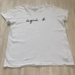 アニエスベー　ロゴ入り　Tシャツ　白　T2