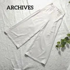 ARCHIVES アルシーヴ ワイドパンツ アイボリー レディース Free
