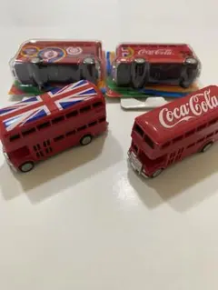 コカ・コーラ⭐︎ロンドンバス⭐︎HAPPY BUS⭐︎プルバックカー⭐︎全4種セット