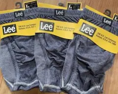 新品 Lee メンズ下着 セミビキニブリーフ　巻きゴムタイプ　３枚　L