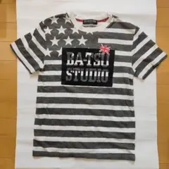 【中古／美品】男の子 横ストライプ Tシャツ 150cm