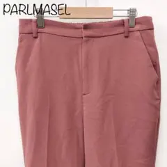 【PARLMASEL】フレアパンツ　スラックス　ピンク　日本製　38