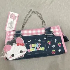 新品未使用　平成レトロ　SWEET うさちゃん デニム　ペンケース　文房具