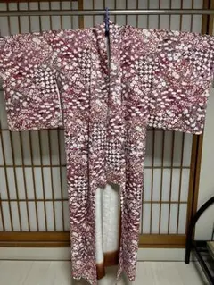 ちりめん 着物 しぼり リメイク 縮緬