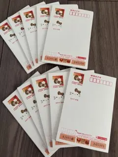郵便はがき　52円×100枚　62円×5枚