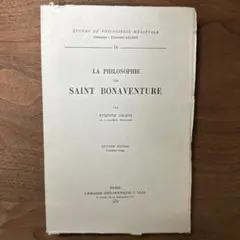 La philosophie de Saint Bonaventure
