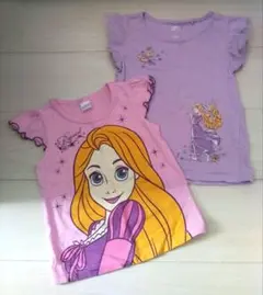 ラプンツェル Tシャツ 2枚セット 100 UNIQLO　西松屋