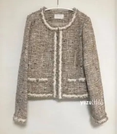 新品★Aveniretoile★アベニールエトワール★ベージュツイードジャケット