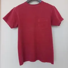 Good On グッドオン ポケット Tシャツ　ピグメントレッド