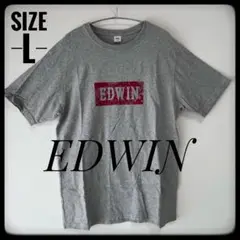 EDWIN Tシャツ ペイズリー柄プリント　サイズ L