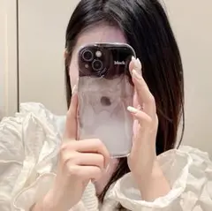 iphone14　Pro　ブラック　グラデーション　雲　もくもく　なみなみ　韓国