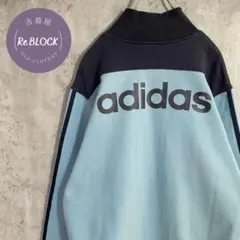 【古着人気アイテムレトロなデザイン】アディダス トラックジャケットバックプリント