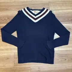 Traditional Weatherwear ネイビー Vネックセーター