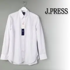 704 新品 ジェイプレス Jプレス ダッパーストライプ シャツ 43-86