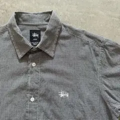 old stussy ギンガムチェックシャツ インド綿