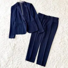 極美品✨ベイジ CINDY パンツスーツ ジャケット セットアップ ネイビー 2