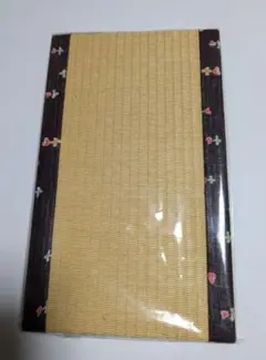 ミニ畳　い草 花柄縁　 約25.3cm x 15cm