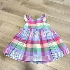 baby GAP チェック柄 ノースリーブワンピース