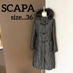 SCAPA スキャパ ダウンコート ダッフルダウン フォックスファー