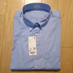 UNIQLO EFCブロードストライプシャツ M Blue