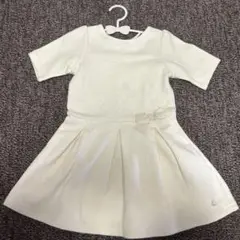 プチバトー　ホワイト ワンピース　104cm 4ans