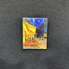 夜のカフェテラス ピンバッチ ゴッホ 絵画 アート Night cafe
